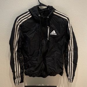 Small Black Adidas Windbreaker Jacket